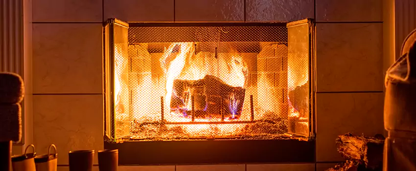 Mendota Hearth Landscape Fireplace Installation in Lakeside, California